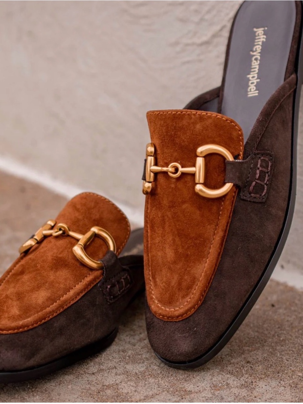 Jeffrey Campbell Velvit-M Brown suede mule, Sz 9